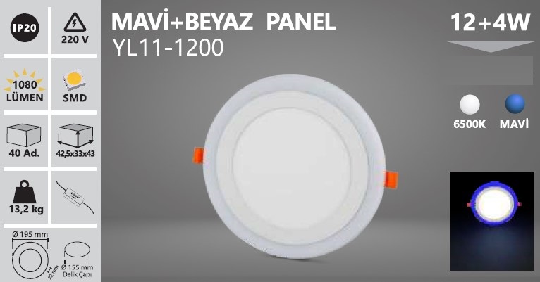 6 Watt Sıva Altı Çift Renkli Led Spot Armatür Uygun ve Kaliteli Led